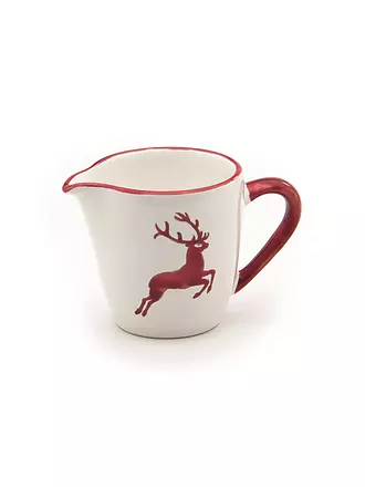 GMUNDNER KERAMIK | Milchgiesser Gourmet "Grauer Hirsch" 0,2l | rot